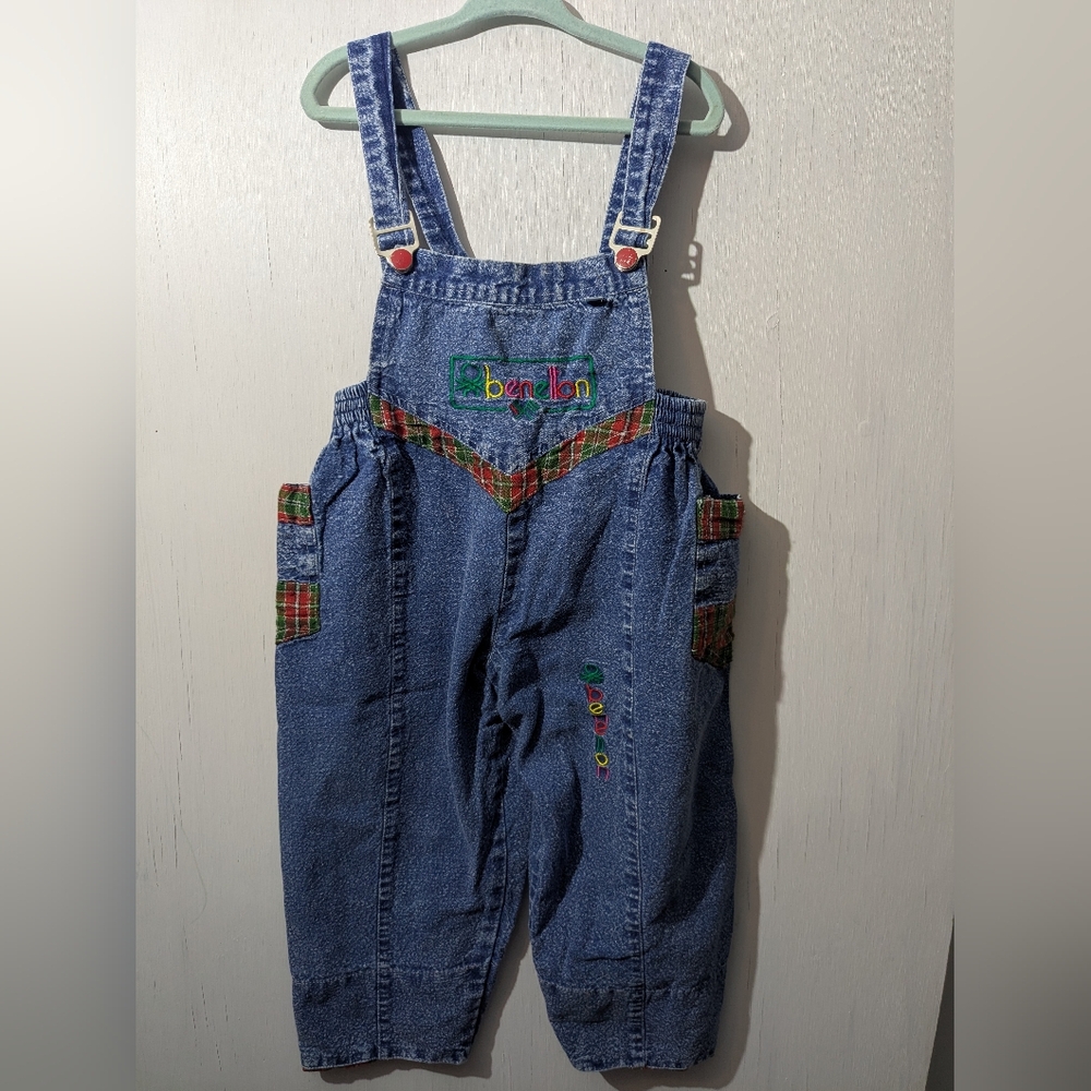 United Colors Of Benetton Blue Denim Overalls